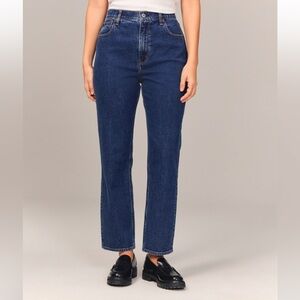 Abercrombie and Fitch Curve Love Ankle Straight Jeans